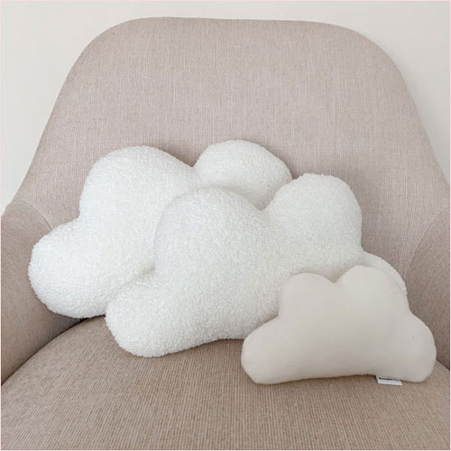 Kooshi Co. Baby Cloud Cushion sizes.